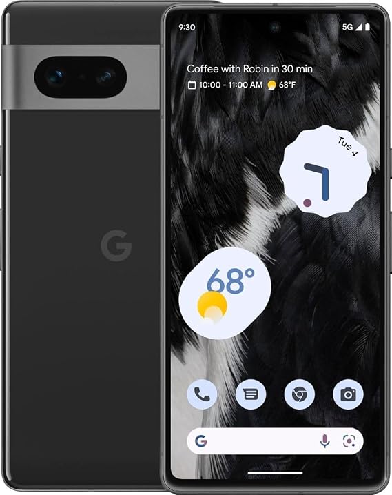 Google Pixel 7 5G Smartphone 128GB - Unlocked for All Operators - US Version - (Obsidian)