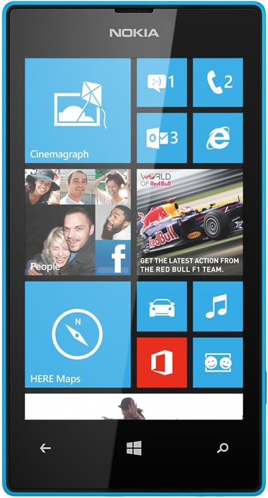 Nokia Lumia 520 8GB Unlocked GSM Windows 8 Smartphone - Cyan Blue