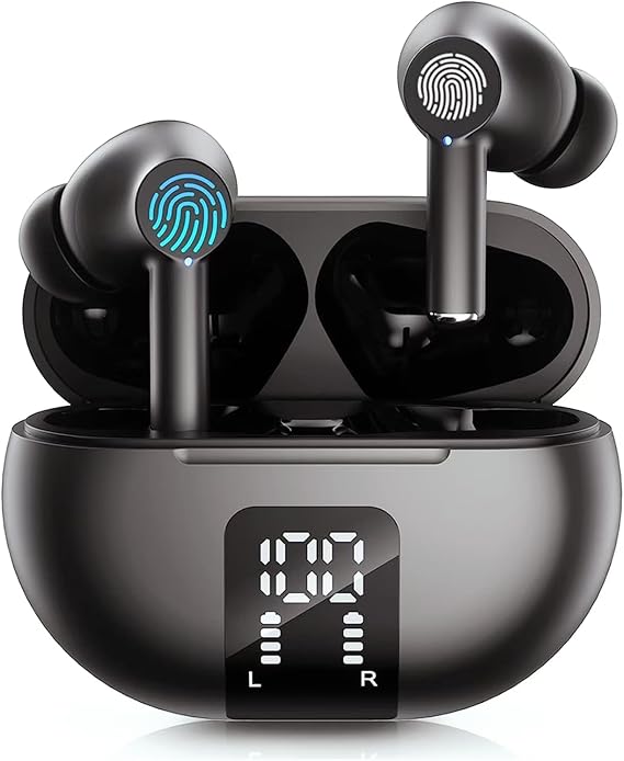Language Translation Earbuds,Two Way Real-time AI Translation in 144 Languages Online Instant Voice Translation with Bluetooth and APP Fit for iOS & Android for Travel Business(Black)