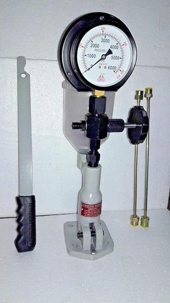 Diesel Injector Nozzle Tester Economy Model 420 Kg / 6000 Psi Gauge Dual Scale