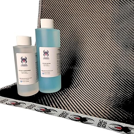 12" x 5FT Twill Weave Carbon Fiber Resin Kit