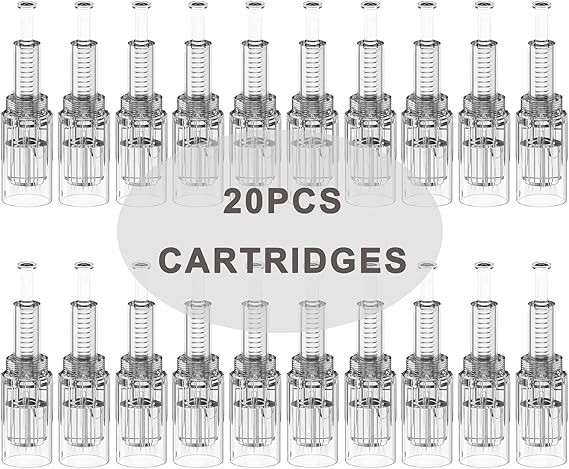 20Pcs 36 Pin Replacement Micro Needle Cartridges Microneedling Dermapen Needles Parts for Auto Electric Derma Microneedle Pen, Thread Slot 36 Pins