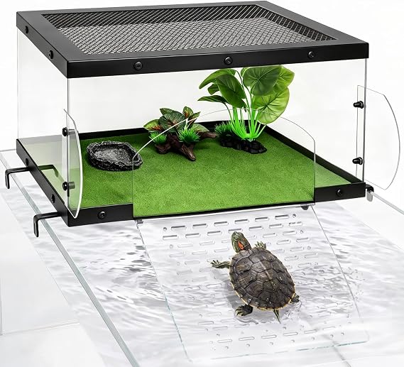 AZV XLarge Turtle Basking Platform for 18-24'' Wide Aquariums 75/90/100 Gal
