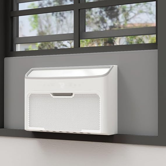 Window Air Conditioner Side Panels, Full Surround Window AC Insulated Foam Panel for Window AC Units, Window Air Conditioner Seal Kit, Window AC Side Panels for Summer and Winter, Grey