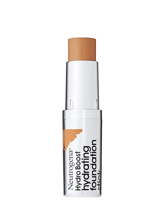 Neutrogena Hydro Boost Hydrating Foundation Stick with Hyaluronic Acid, Oil-Free & Non-Comedogenic Moisturizing Makeup for Smooth Coverage & Radiant-Looking Skin, Cocoa, 0.29 oz