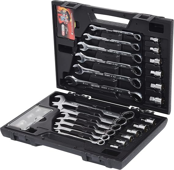 KS Tools 503.496 GEAR+ Rev Combination Spanner Set 30 Pieces