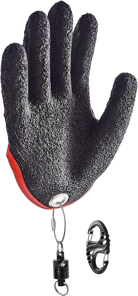 SF Fly Fishing Puncture Proof Gloves with Magnet Release Waterproof Fish Landing Glove Professional