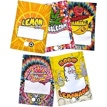 Calipacks Mix 2g Zip Beutel Kleine Bunte Tütchen Baggies für Blüten - fünf Sorten Mixpaket aus 25 Stück 7 * 10 cm Geruchsneutral Schöne Verpackung