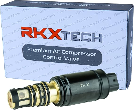 RKX AC Compressor Control Solenoid Valve Compatible with Select Denso 5SE09C/5SE12C 6SEU16, Toyota Camry, Highlander