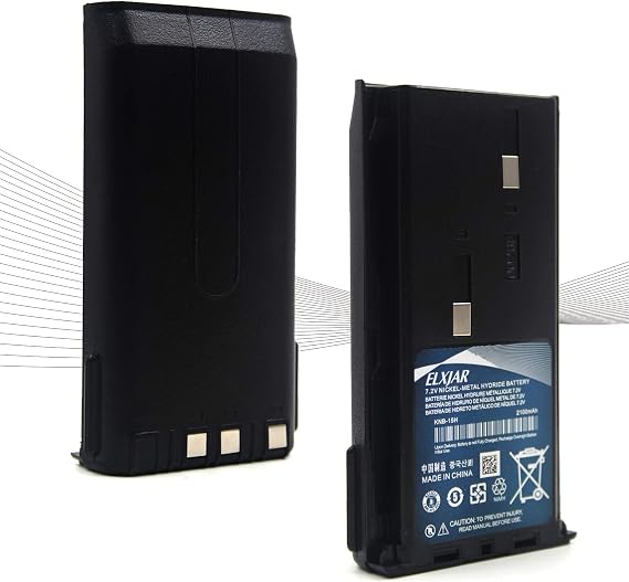 (2-Pack) 7.2V 2100mAh Ni-MH Battery for Kenwood KNB-15H, TK-260 | Replaces KNB-14/A, KNB-15/A and KNB-20; fits TK-270, TK-278, TK-360, TK-370, TK-378 and TK-2100 series.