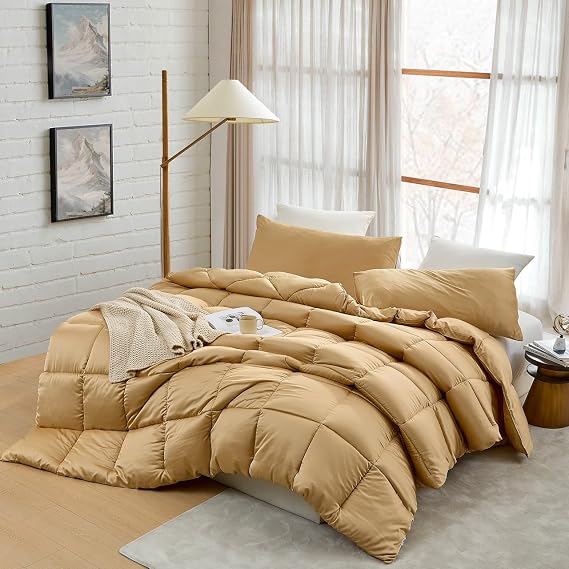 Byourbed Snorze Cloud Comforter - Coma Inducer Ultra Cozy - Oversized King in New Wheat
