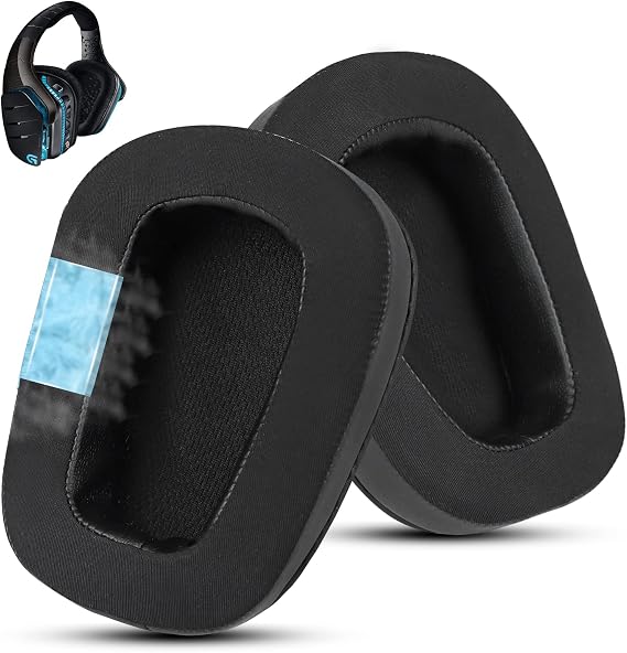 Cooling Earpads for Logitech G35/G935/G933/G930/G432 - Black