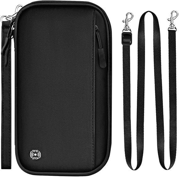 Family Passport Holder, RFID Blocking Multi-functional Travel Document Organizer, for Women, Men, and Families