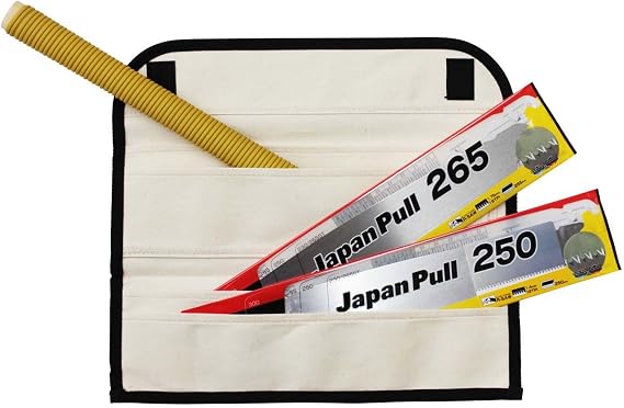 Tajima Pull-Stroke Saw Set, Japanese Flush Cut Hand Saw, 16 TPI & 19 TPI