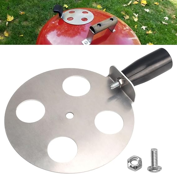 Gas Grill Damper Kit 63070 for Weber 22" 22.5" 20" - Aluminum
