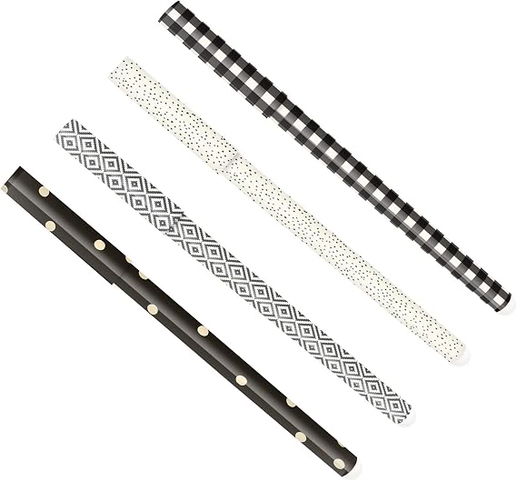 Pukka Pad, Carpe Diem Set of 4 Ball Point Pens in Gift Box, Monochrome