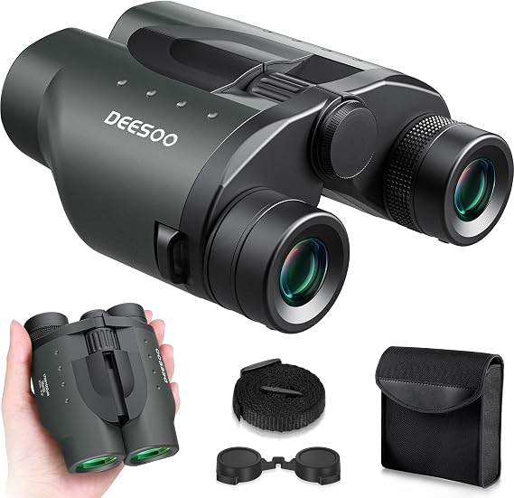 25x32 Compact Bird Watching Binoculars, High Powered for Adults Kids