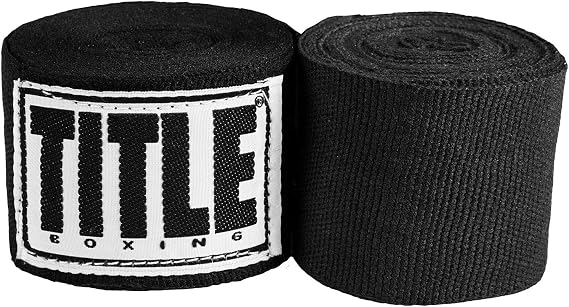 Title Boxing Mexican Style Hand Wraps (Single Pair) - Boxing Wraps, Hand Wraps for Boxing Gloves, Boxing Hand Wraps, Hand Wraps, Boxing Wraps for Men, Kickboxing Equipment, Wrist Wraps Boxing