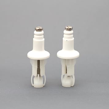 Roca AI0001800R - Removable White Toilet Seat Fastener Replacement Kit - Bathroom Collection - Seat/Cover