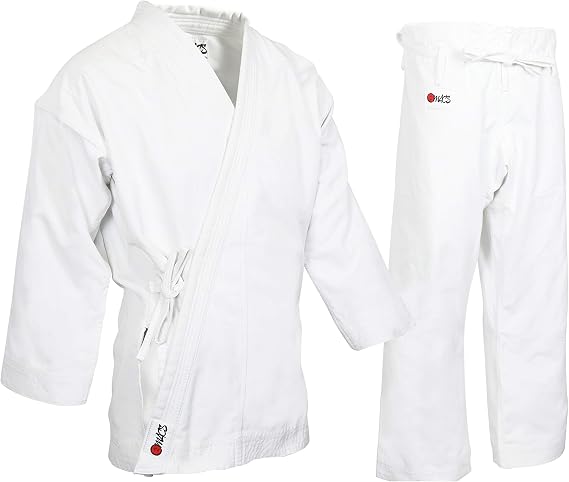 MACS Professional Kimono - Heavyweight Karate Canvas Uniform - 100% Advanced Cotton Karate Gi 14 Oz Adult and Kids