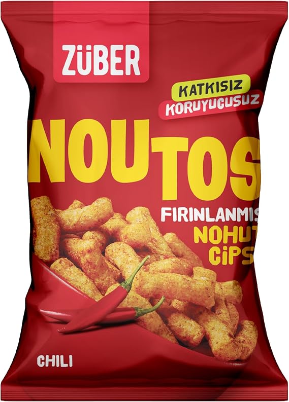Züber Noutos Chili Baharatlı Fırınlanmış Cips 55g x 1 Adet