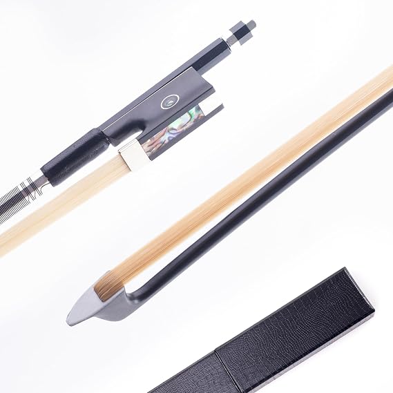 4/4 Carbon Violinbogen mit Etui Leicht & Ausbalanciert
