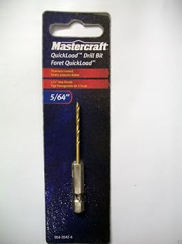 5/64" Drill Bit Titanium-Coated 1/4" Hex Shank QuickLoad