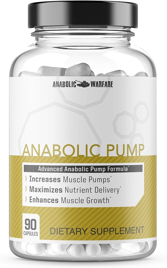 Anabolic Warfare Anabolic Pump Arachidonic Acid Muscle Builder for Men Stimulant-Free Pump & Muscle Growth Support Capsules with Uva Ursi for a Dry, Full Look 90 Capsules*