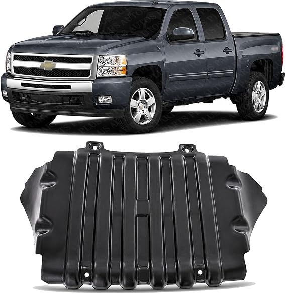 AUTOS PARTS PLUS Front Engine Splash Shield Direct Replacement Compatible with 2007-2013 Chevrolet Silverado 1500 GM1228139 22781371