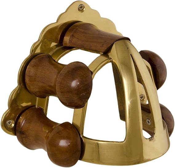 Brass and Wood Bridle Rack