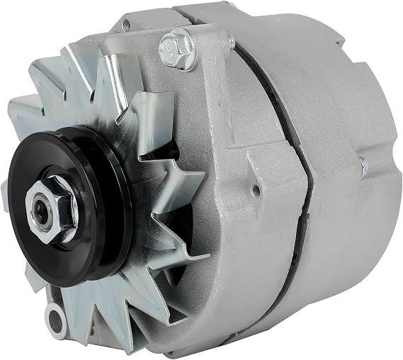 105Amp 1 Wire System GM Self-Exciting Alternator for 10SI SBC BBC | ASTOU Alternator Replacement for OE# 7127-SE105 ADR0335 400-12340 20-102-7, PLUG & PLAY