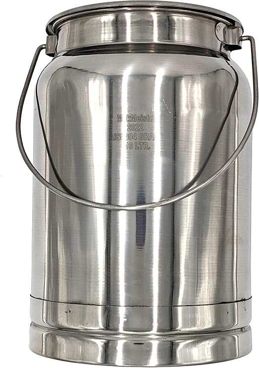 Stainless Steel Milk Can Totes (10 liter)