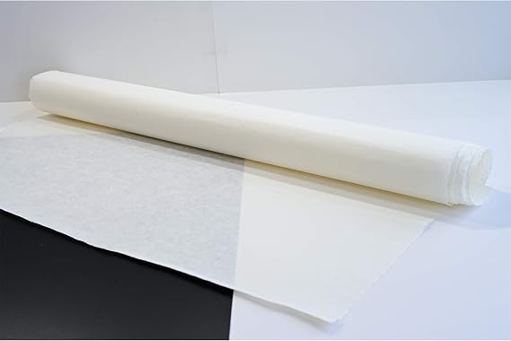 [10 Pcs] Korean Traditional Mulberry Paper HanJi Handmade Plain Natural White Single Layer 24.8" x 36.6"