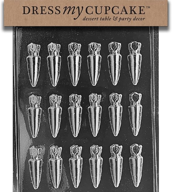 Chocolate Candy Mold, Small Carrots, Easter