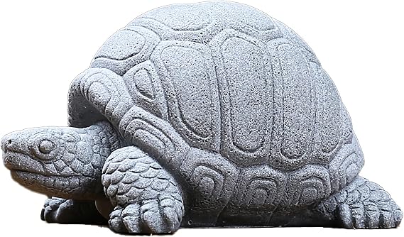 Chinese Mini Turtle Statue, Cute Sandstone Animal Shaped Figurine, for Bonsai Aquarium Micro Landscape Decoration,