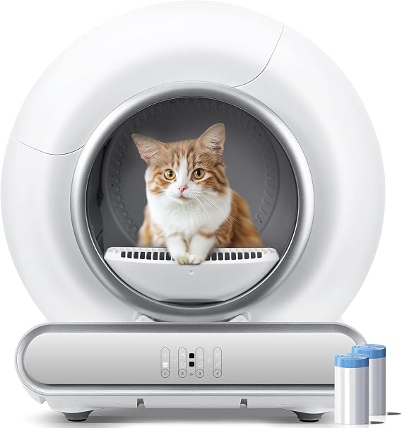 Self Cleaning Cat Litter Box, Automatic Cat Litter Box with APP Control