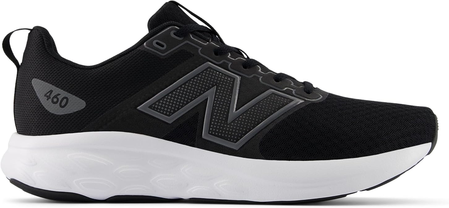 New Balance メンズ 460 V4, ブラック/キャッスルロック, 9 X-Wide