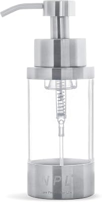 Industrial Design Antirust Foam Hand Countertop Soap Dispenser Refillable 304 Stainless Steel Soap and Liquid Dispenser for Kitchen Bathroom Home Hotel Kids Office Design by NPL