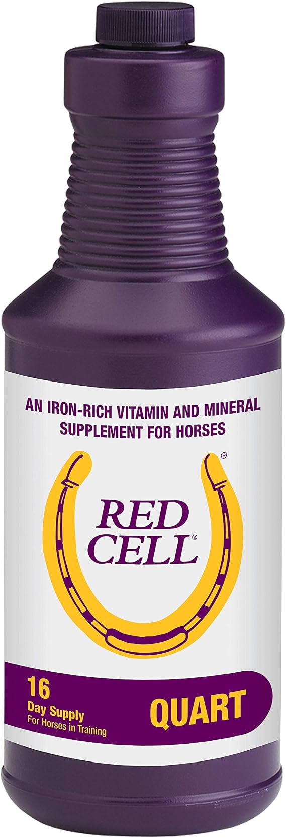 Red Cell, Liquid Iron-Mineral Supplement 1 Qt, 16-Day Supply | Liquid Vitamin-Iron-Mineral Supplement for Horses, Helps Fill Important Nutritional Gaps in Horse's Diet