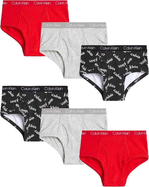 Calvin Klein boys Modern Cotton Assorted Briefs 6 PackBriefs