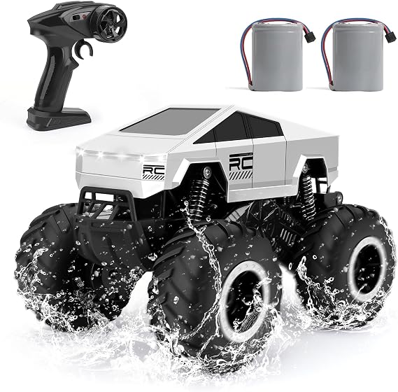 Sumsoltic Remote Control Car 1:16 Waterproof RC Truck Toys 4WD All Terrain Off Road RC Car for Kids Amphibious Remote Control Car for Boys Age 3 4-7 8-12