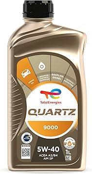 TotalEnergies Quartz 9000 5W40 Engine Oil - ACEA A3/B4, API SP/CF - Approved by PSA B71 2296, RENAULT RN0700/RN0710, MB-229.5, VW 502.00/505.00, PORSCHE A40, BMW LL-01-1L