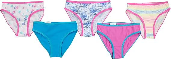 Hurley Girls' Bikini Underwear (5-Pack)