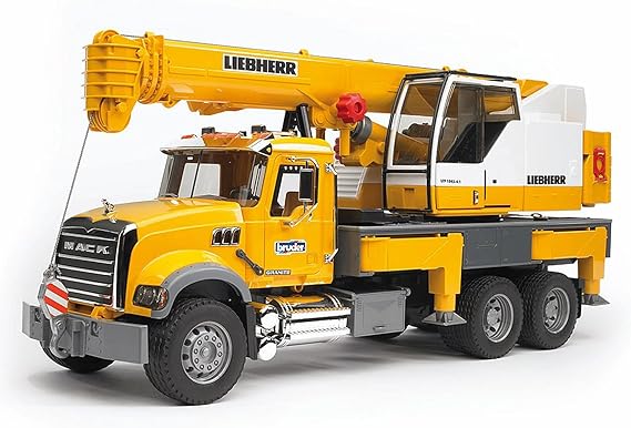 Bruder 02818 Mack Granite Liebherr Crane Truck