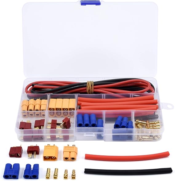 T-Plug EC3 XT60 Male Female Connector Adapters, 52PCS