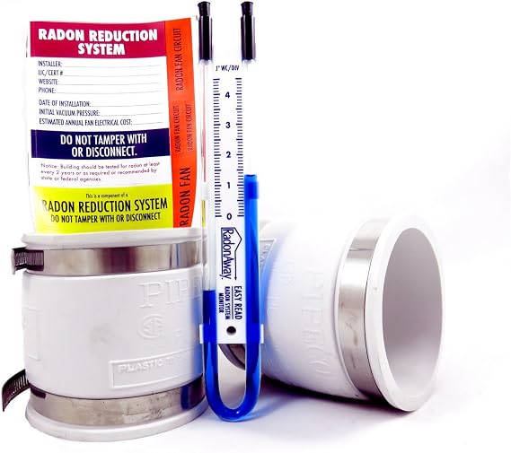 Radon Fan Install Kit - 3" X 3" - White