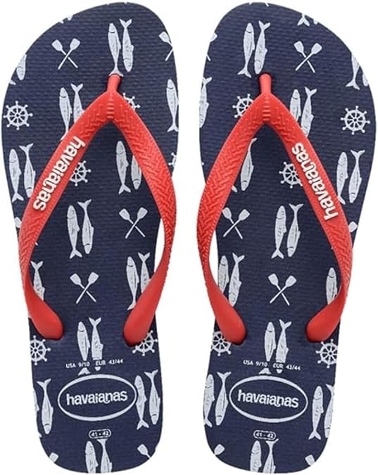 Havaianas Men's Top Nautical Flip Flops - Men's Sandals for Swimming Pools