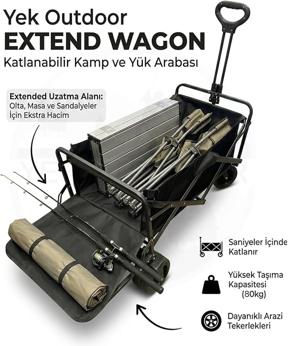 Extend Wagon Katlanabilir Kamp ve Yük Arabası