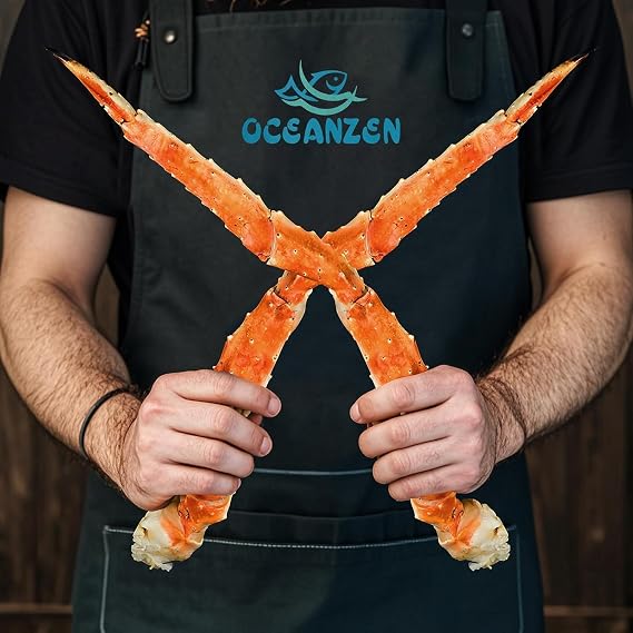 OCEANZEN XL Colossal Alaskan Red King Crab Legs | Wild-Caught | Fully Cooked (10 LBS)