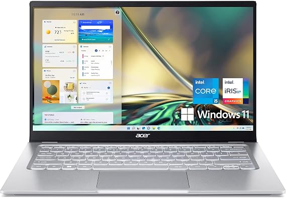 acer Swift 3 SF314-512T-56CT Thin & Light Laptop | 14" FHD Touch | Intel Core i5-1240P | Intel Iris Xe Graphics | 16GB LPDDR4X | 512GB SSD | Intel Wi-Fi 6E | Backlit Keyboard | Windows 11